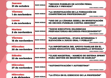 CALENDARIO DE CAPACITACIONES