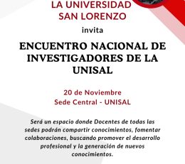 Encuentro Nacional de Investigadores de la UNISAL.